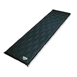 Lestra selbstaufblasende Isomatte Sleep Diamond Light Plus, schwarz, 183 x 51 x 5 cm (inklusive Klebstoff)