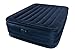 Intex 12-66718 Luftbett Raised Downy Queen, 230 V inklusive eingebauter Luftpumpe, 152 x 203 x 56 cm, blau